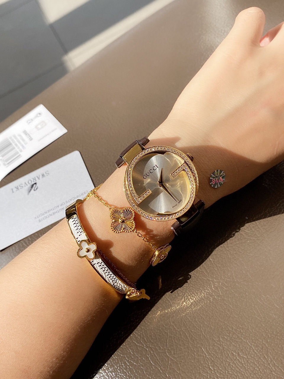 93时尚的gucci古驰女表直击我心啊 96自从上次在 看到这块gucci