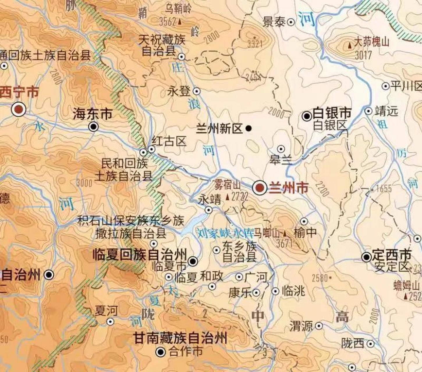 西海固地理位置图片