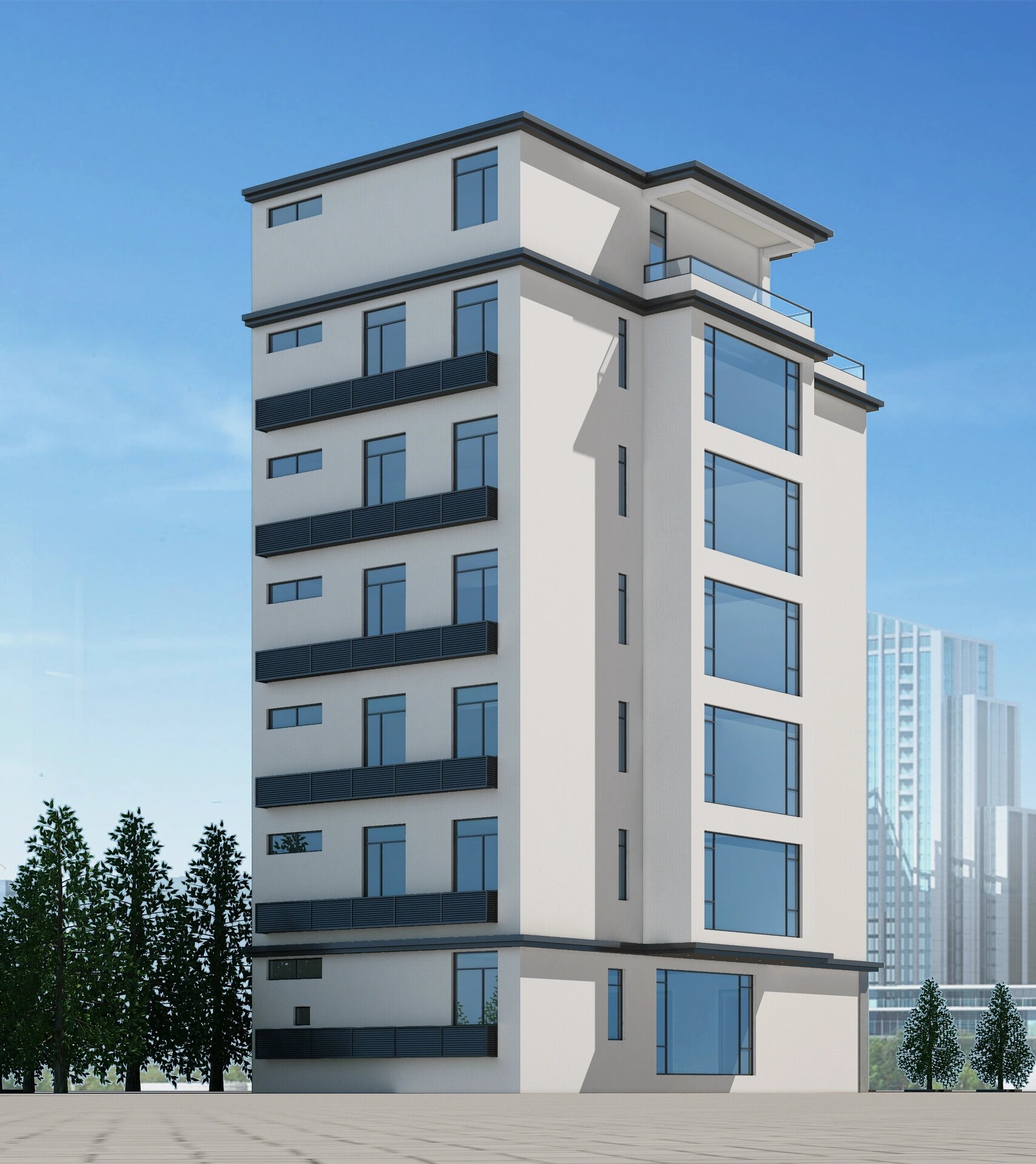 六层半自建房外观设计 私宅外观设.@青衫枯骨的动态