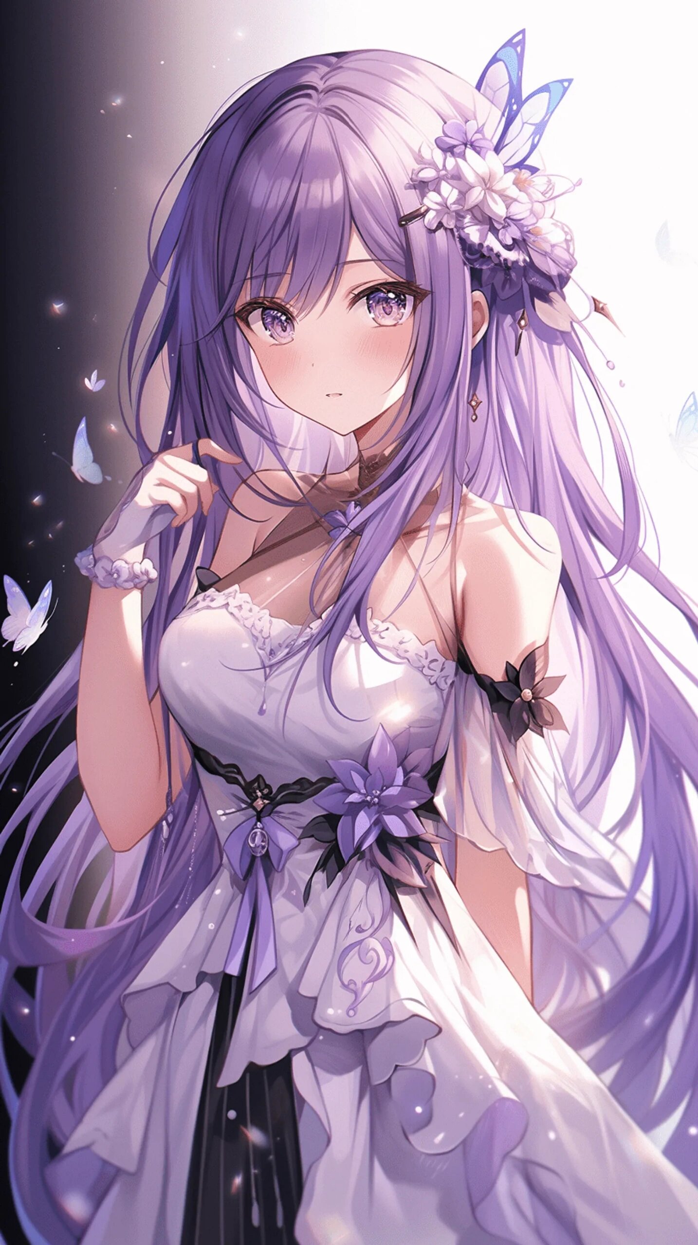 氛围感动漫御姐壁纸/紫色系