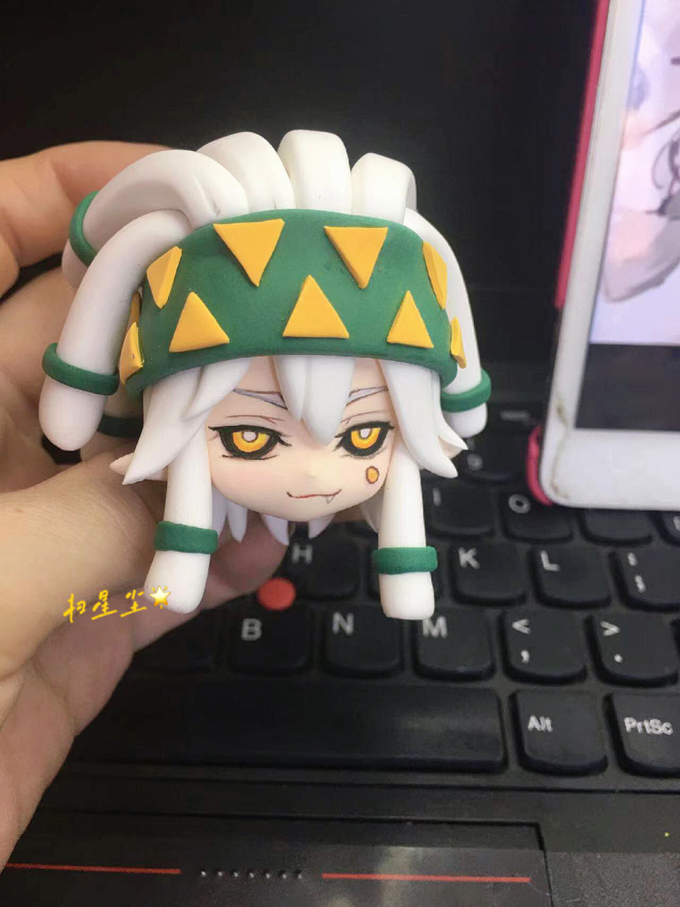 凹凸世界帕洛斯粘土一体头ob11娃头帕帕