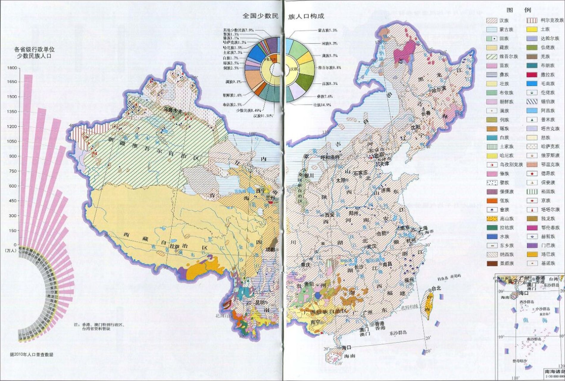 民族分布图 构成图片