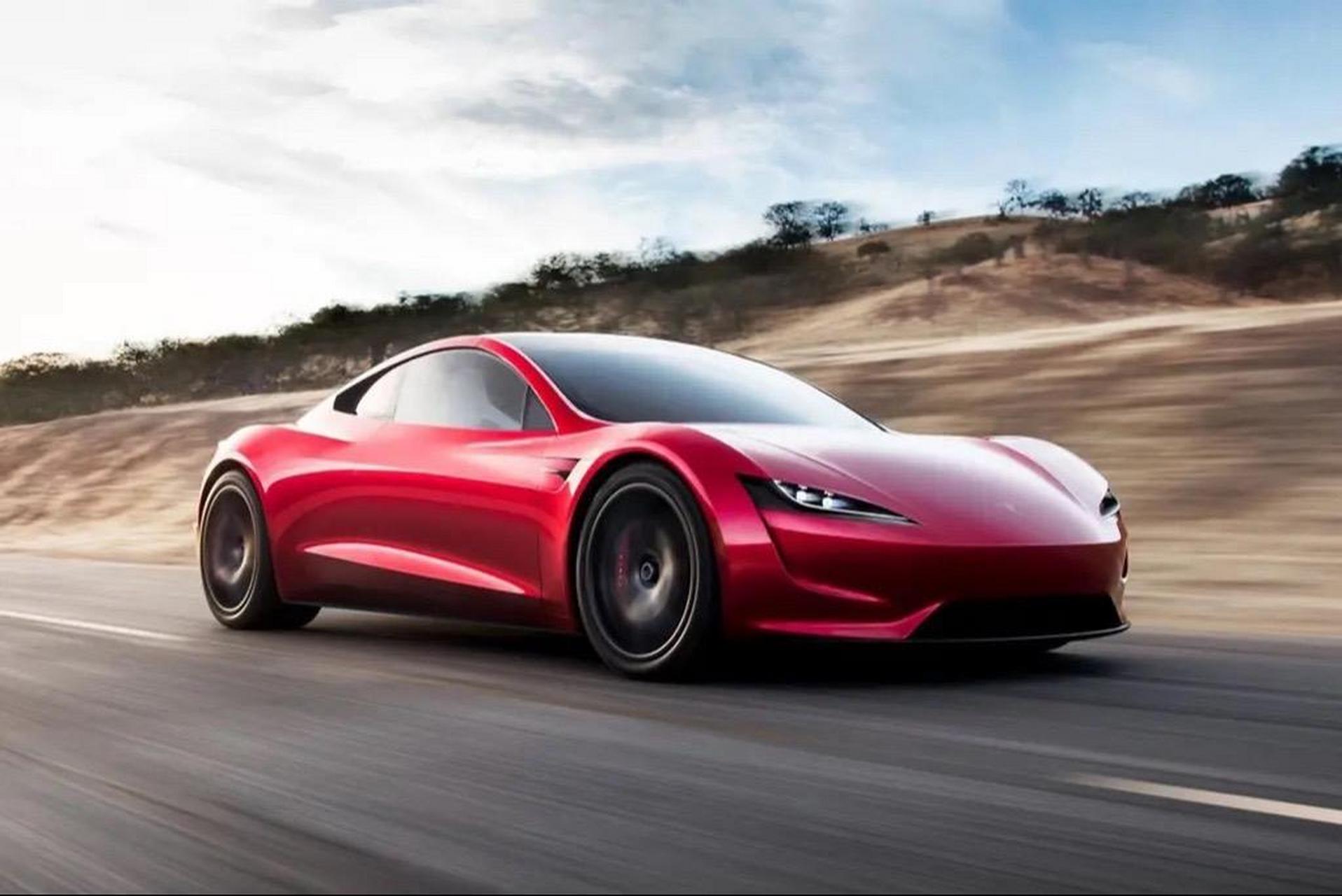 加装火箭推进器的-特斯拉 roadster 2   百公里加速2.