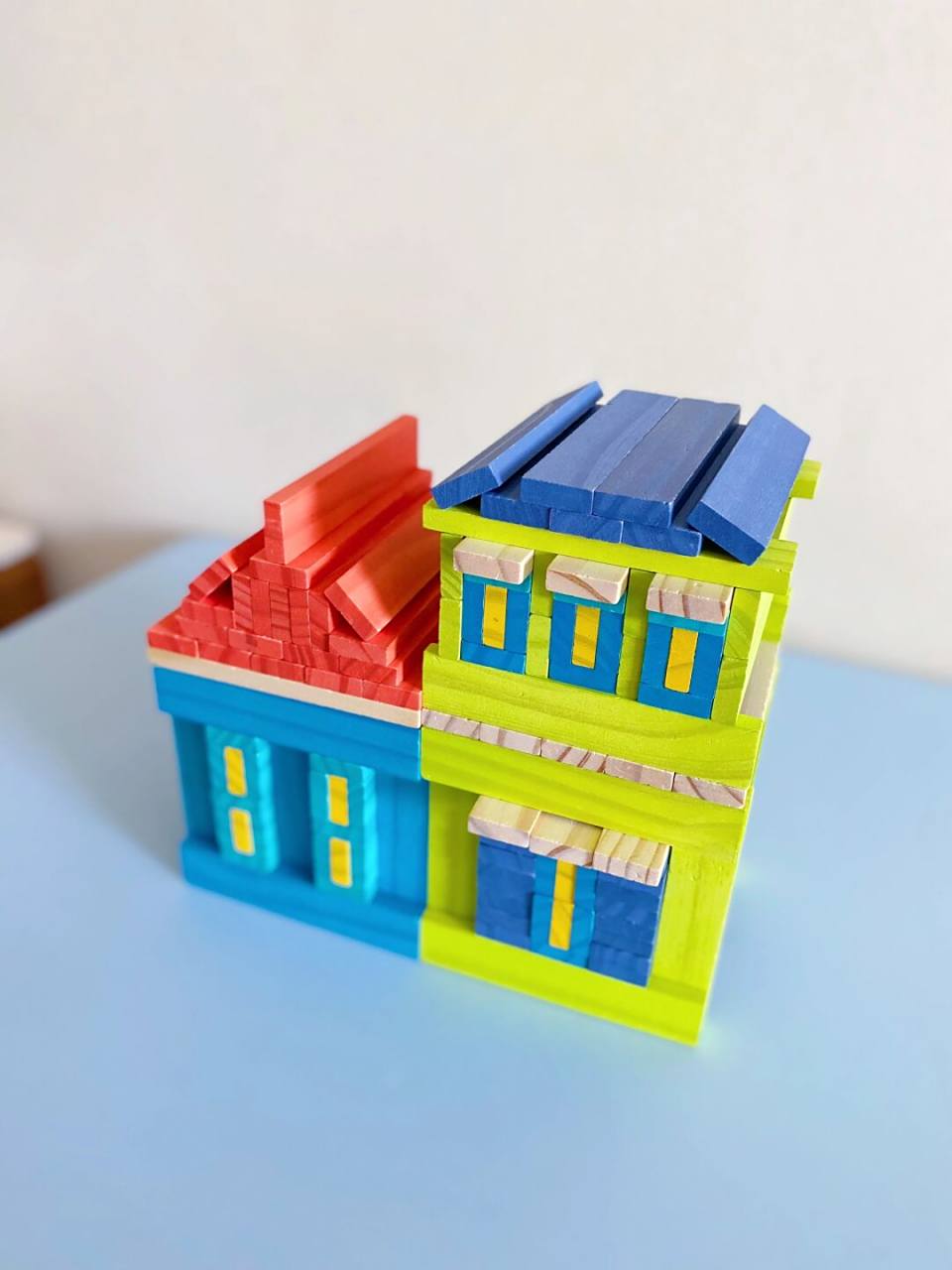 阿基米德积木|小房子(多角度) 简单的小房子拼搭 小朋友可以自己完成