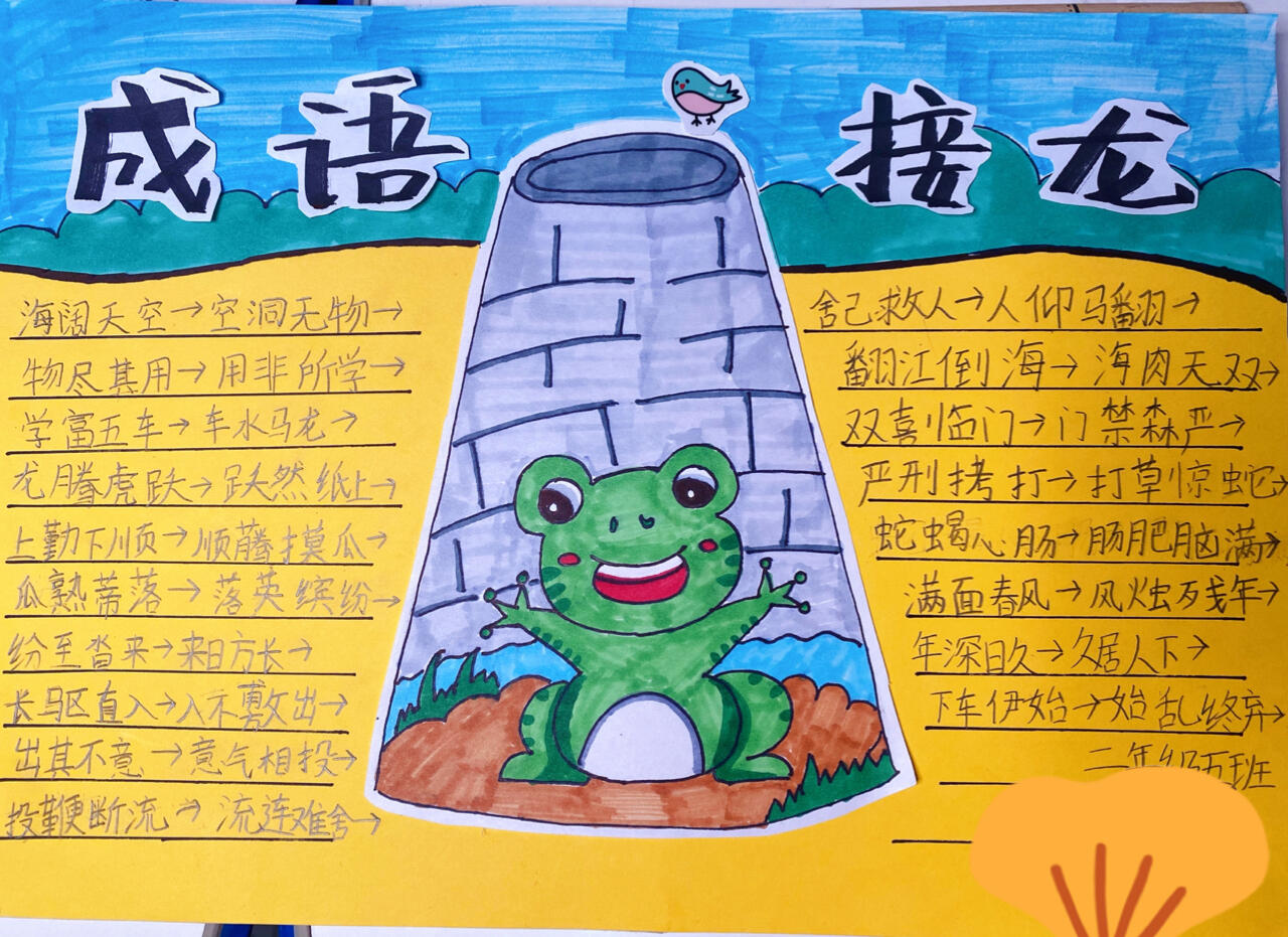 成语故事 成语接龙手抄报