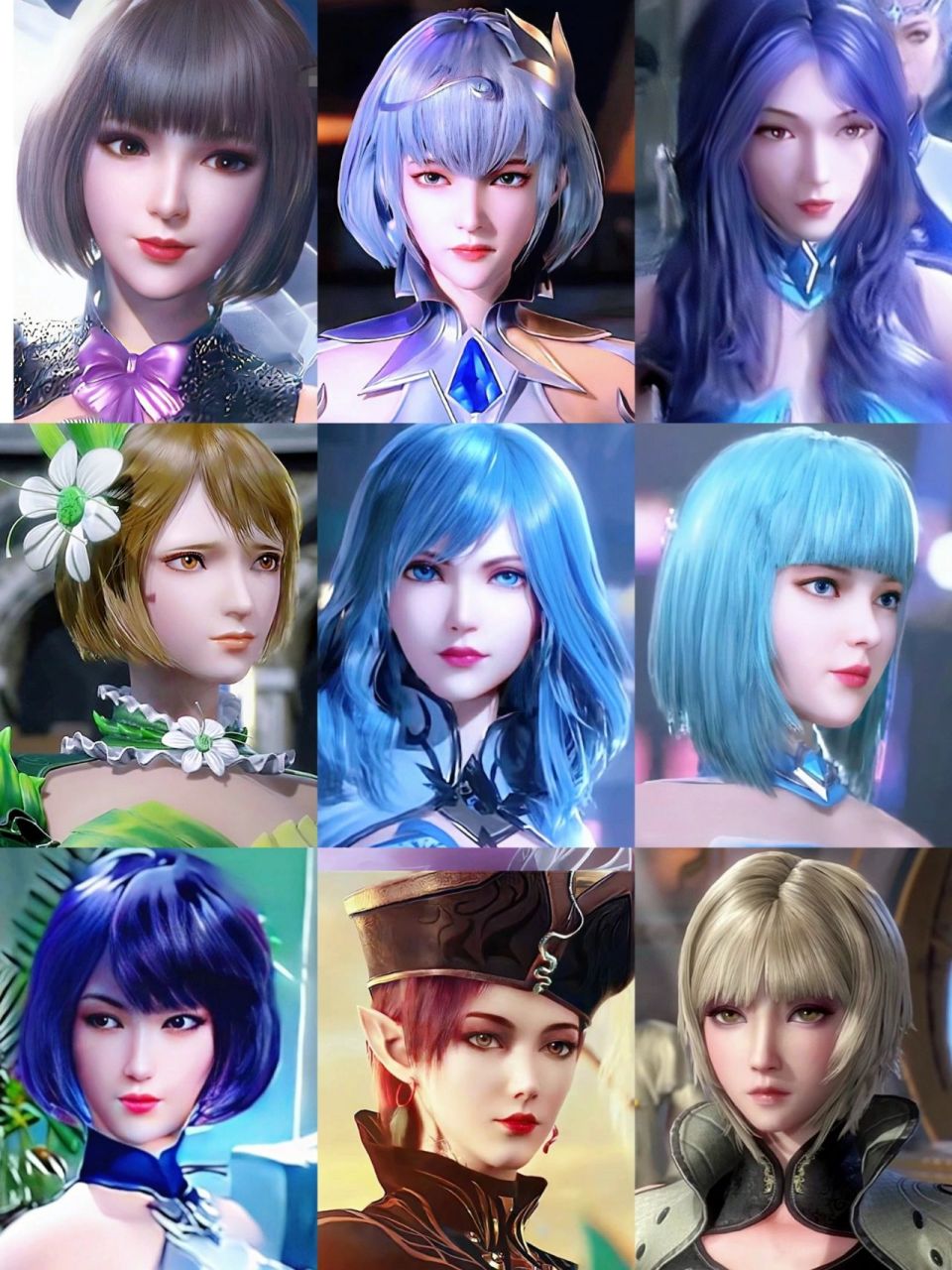 斗罗大陆路人角色〈配角) 图一:兜兜, 叶泠泠,邱若水 暮云滕,水冰儿