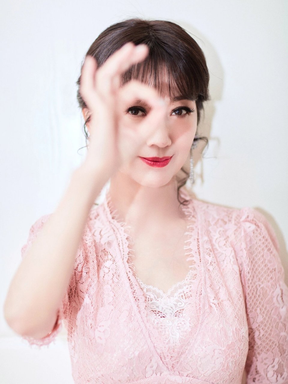 女神样本,赵雅芝 粉色蕾丝柔美性感,赵雅芝老师回眸一笑百媚生,六宫