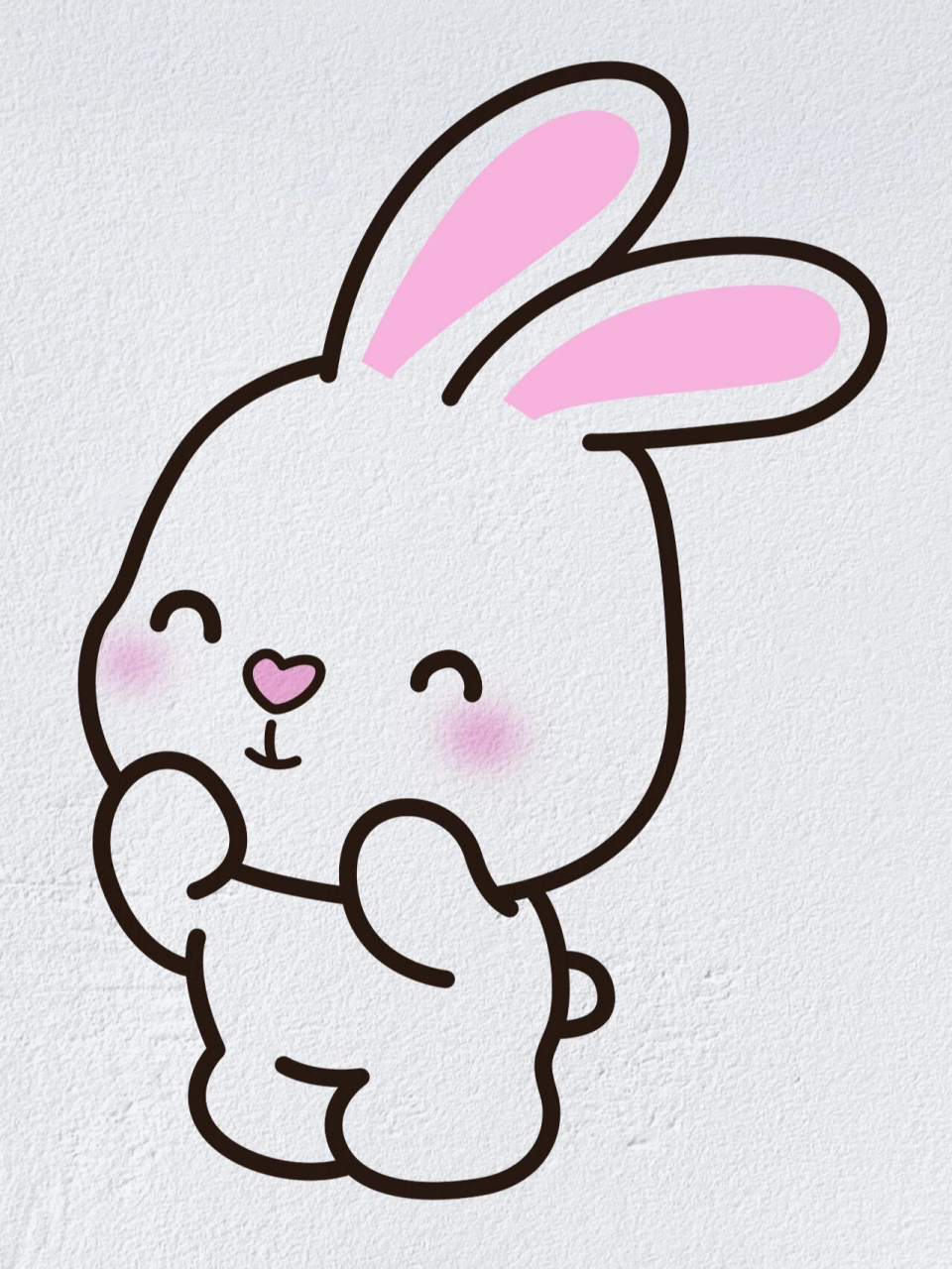 画可爱的小白兔图片