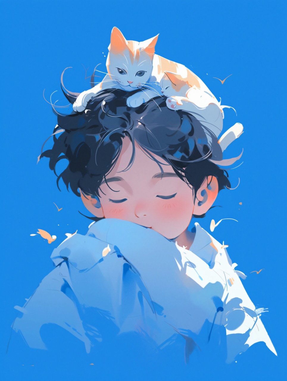 猫系男生头像|听说抱一下它会有安全感