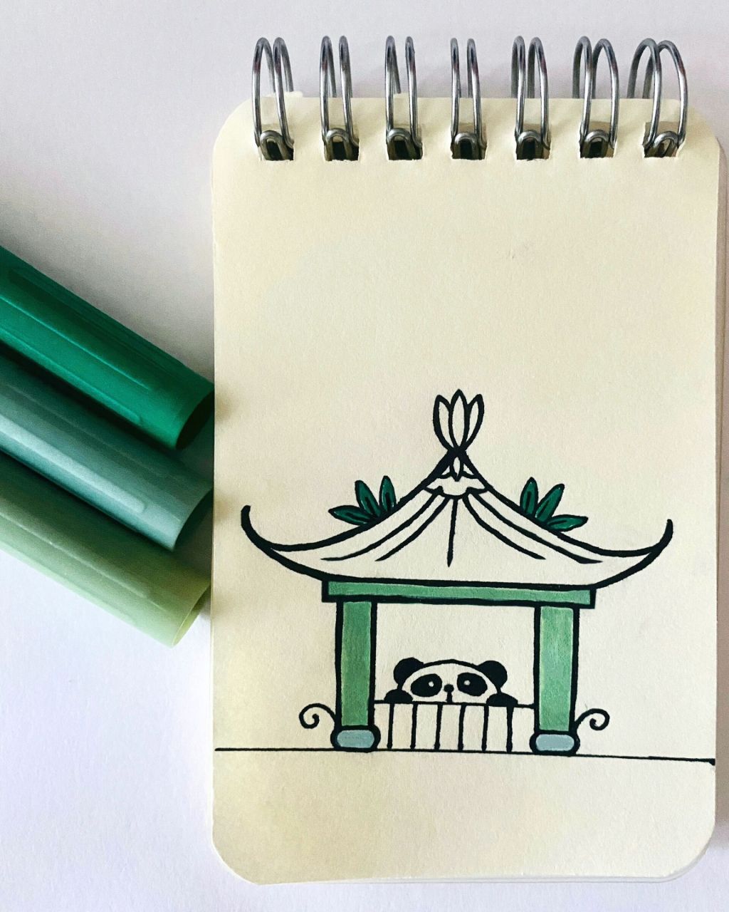 小动物住进了古风小凉亭|简笔画 26 一定要,爱着点什么95