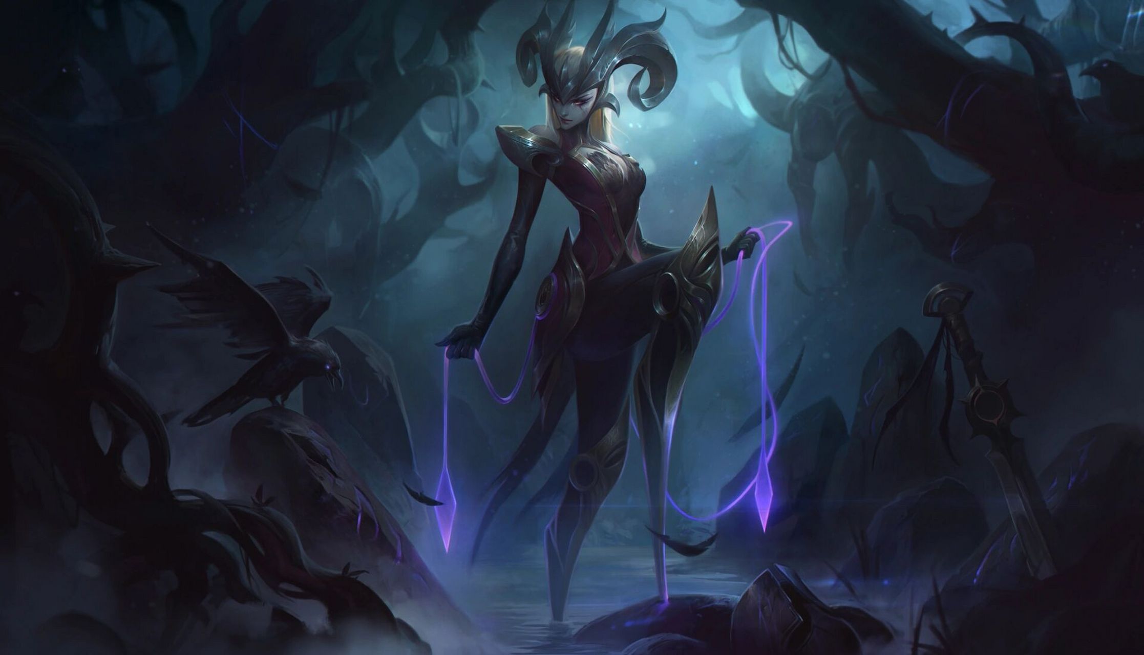 全皮肤原画丨青钢影─卡密尔 6张端游原画 2张手游原画  出新皮肤后