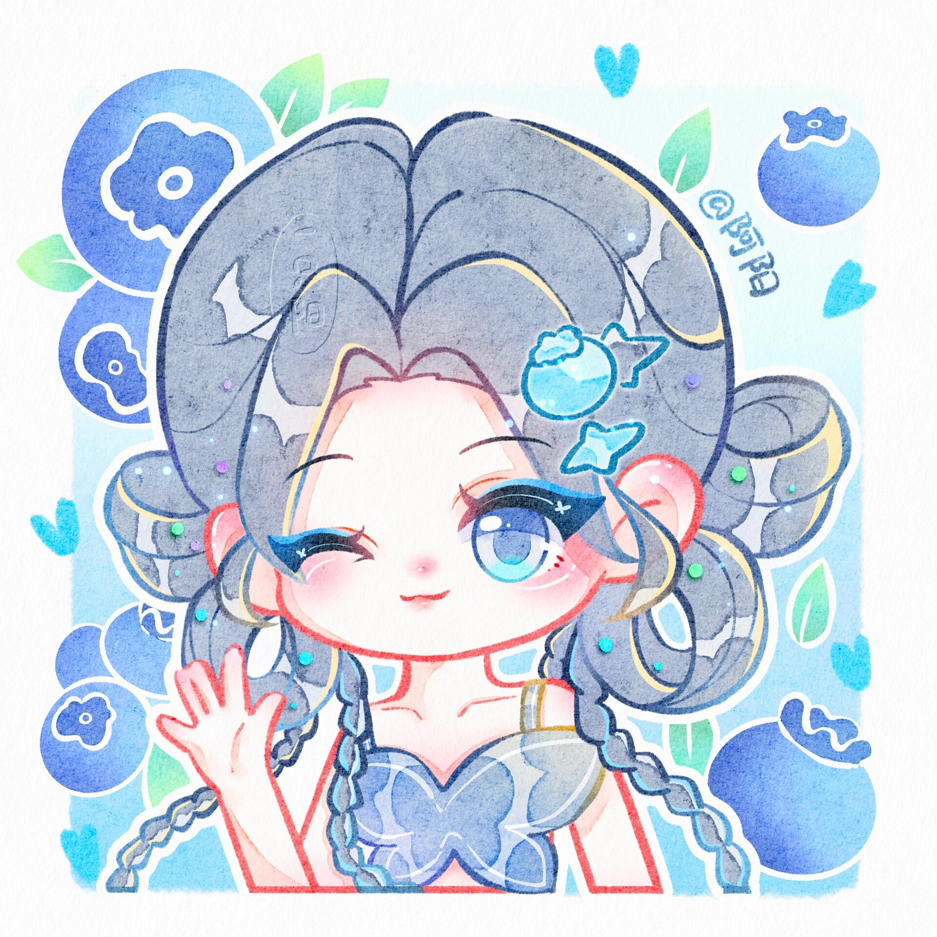 蓝莓女孩～头像