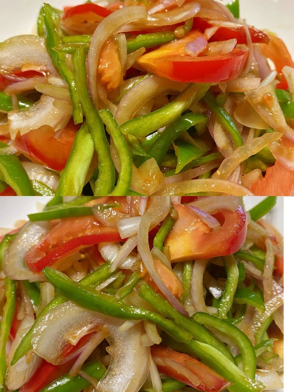 老虎菜 每次去新疆饭馆都会点一道新疆老虎菜,也叫皮拉红.