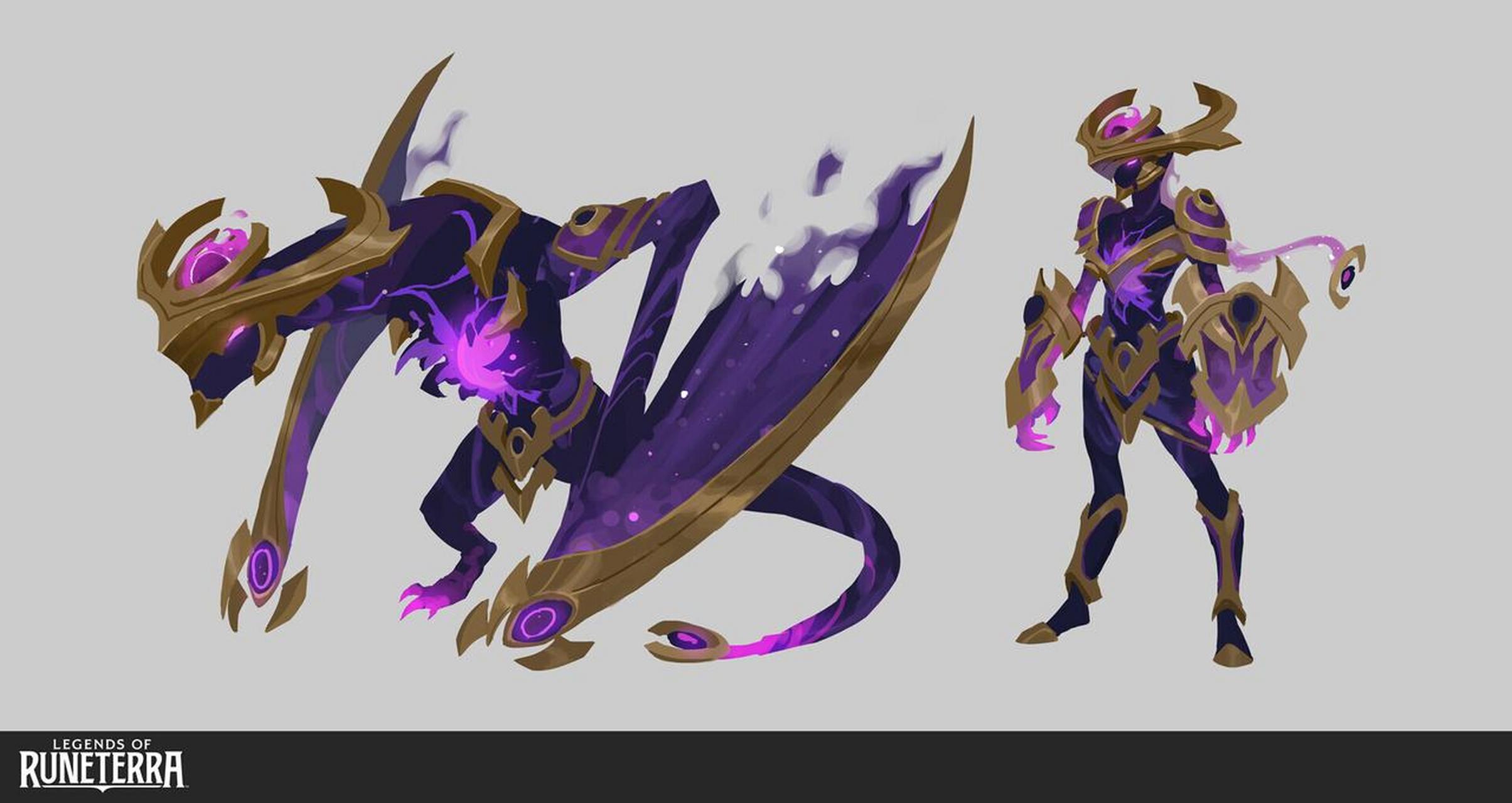 国外插画师jiunn kuo分享了一组死兆星龙女的皮肤原画,目前她有为