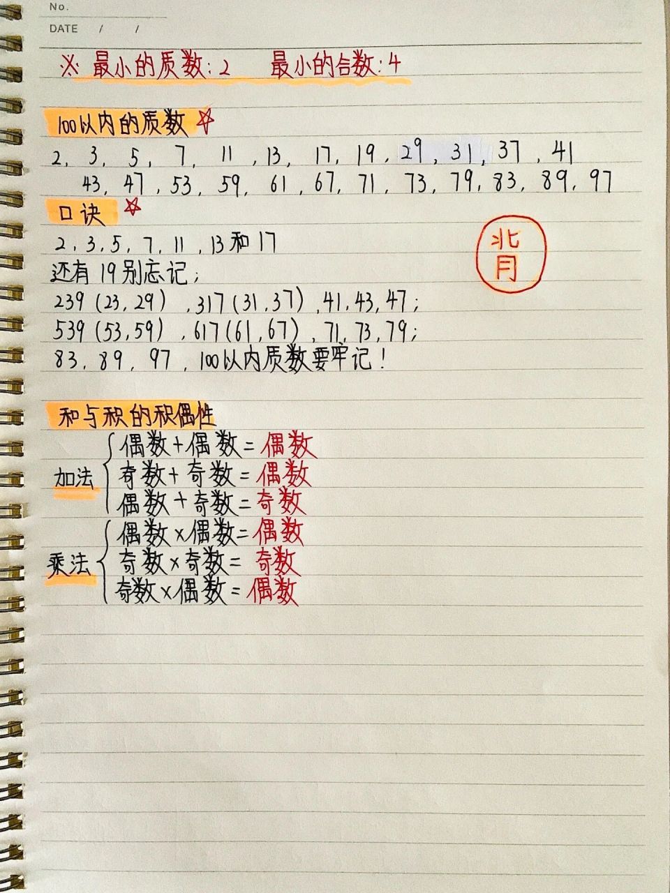 倍数与因数笔记97建议收藏  五年级重点!