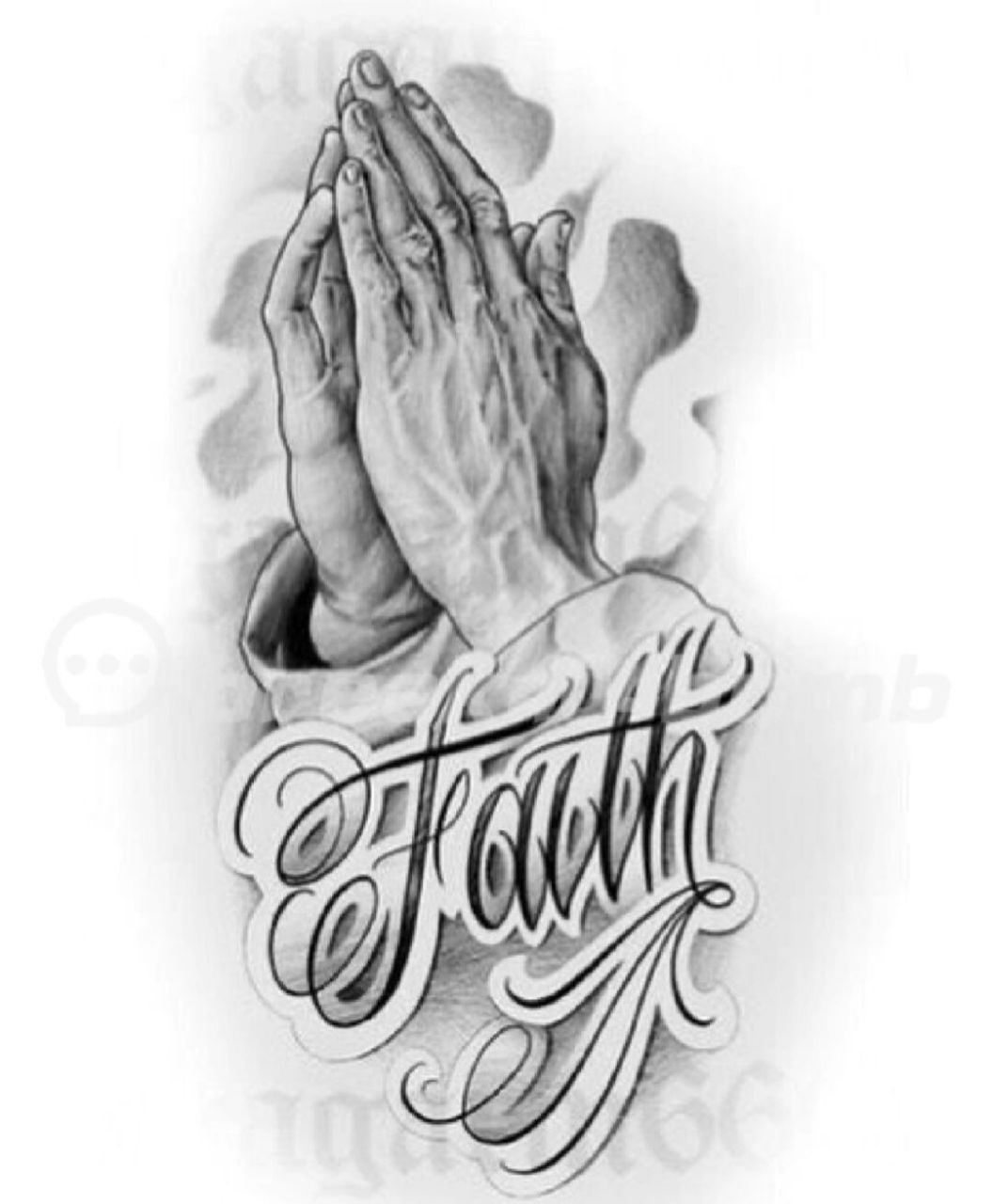 祈祷之手纹身寓意图片