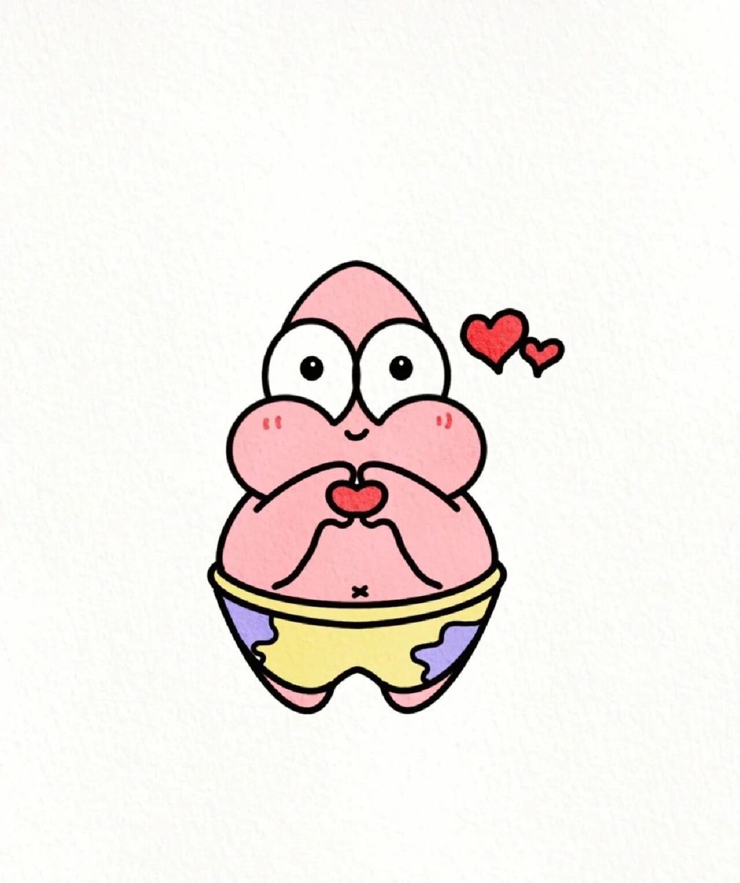 夏日q版派大星 自取