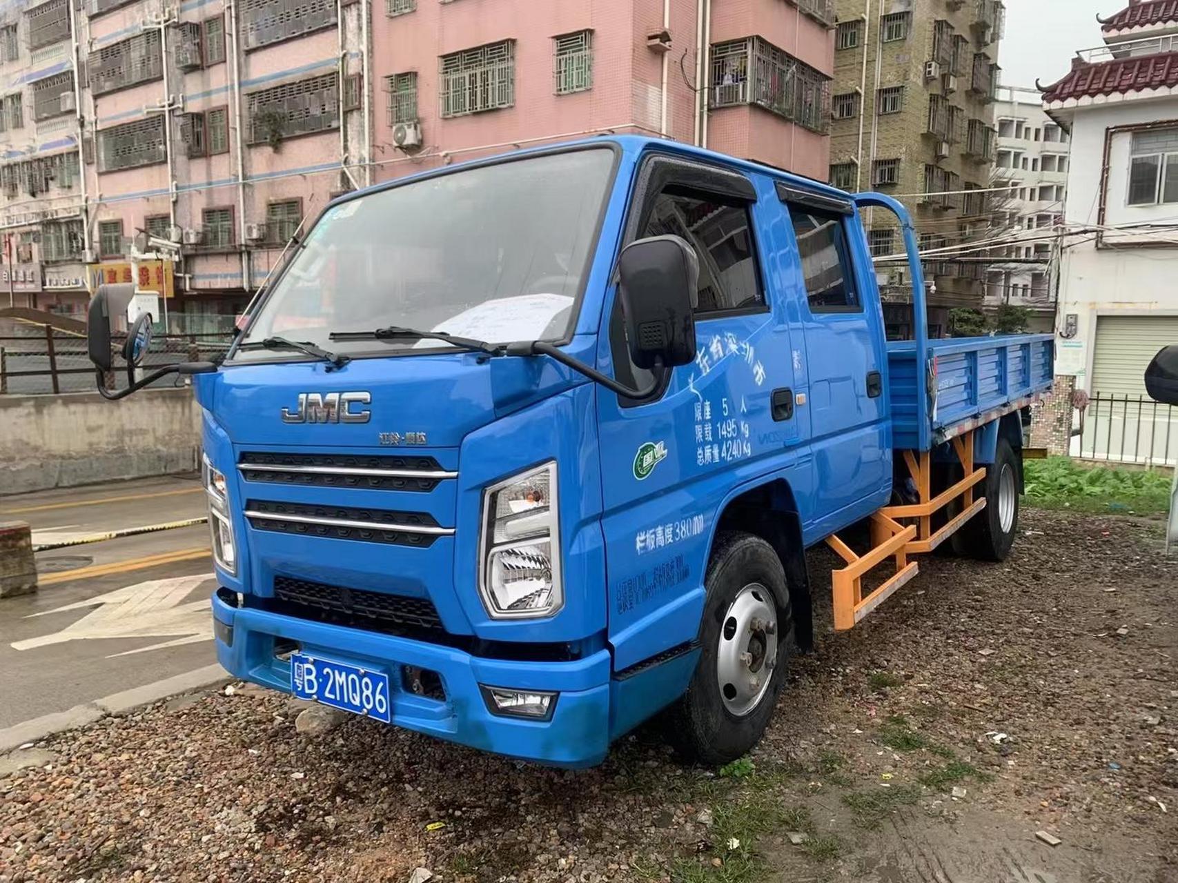 21年6月江铃顺达,双排后双轮平板,国6排放,一手车