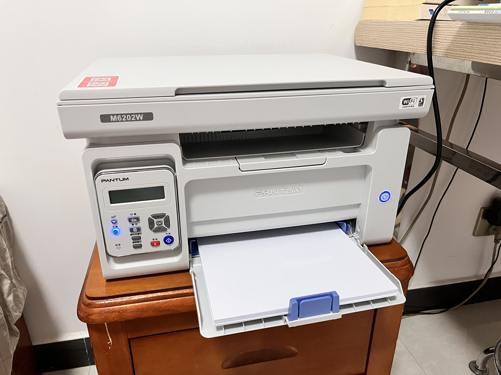 奔图m6202w打印机 奔图复印打印一体机  950入手 激光打印 无线连接