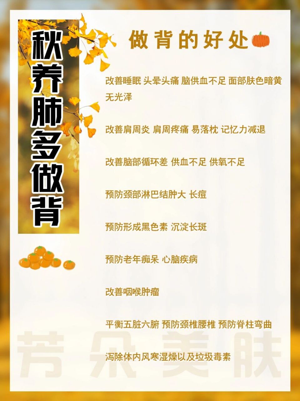 97"背薄一寸,命长十年"|秋季养生很重要 7215做背的好处 千万