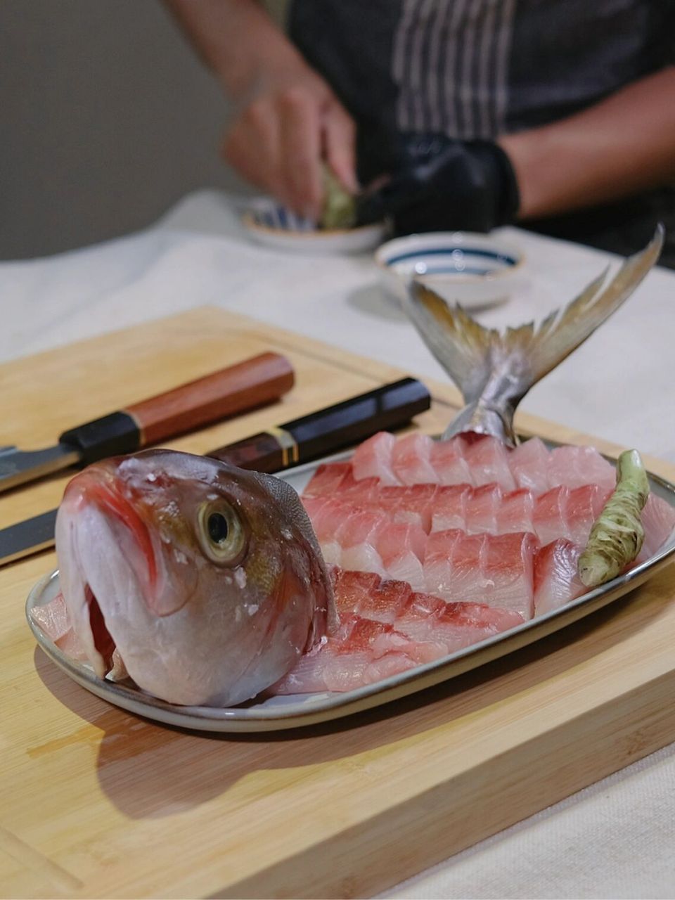 96小时干式熟成章红鱼刺身 熟成牛排是长期兴趣的话,熟成鱼则是最近的
