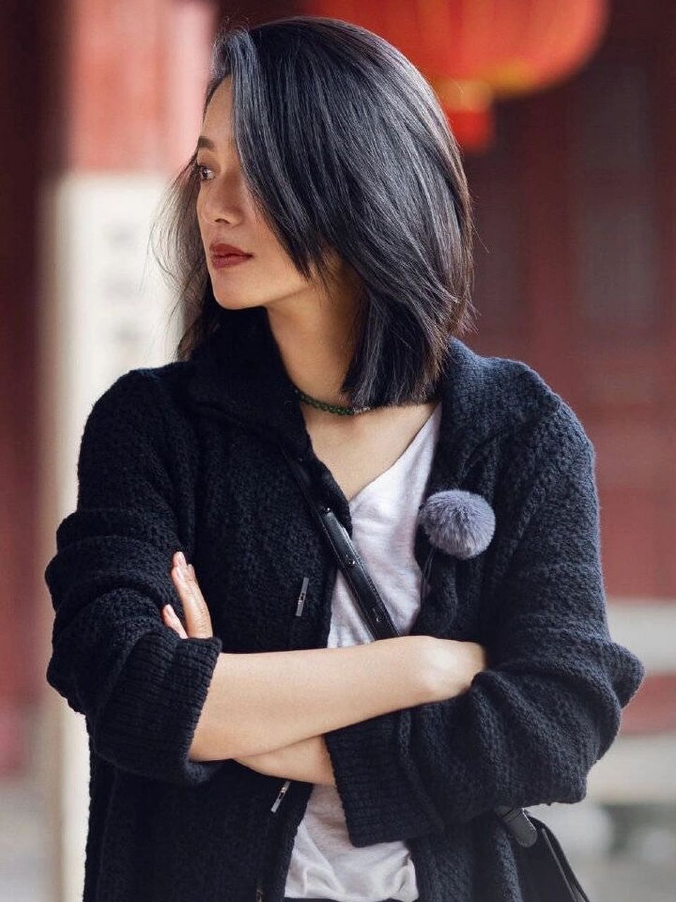 周韵最新私服穿搭,她真的太有气质了!