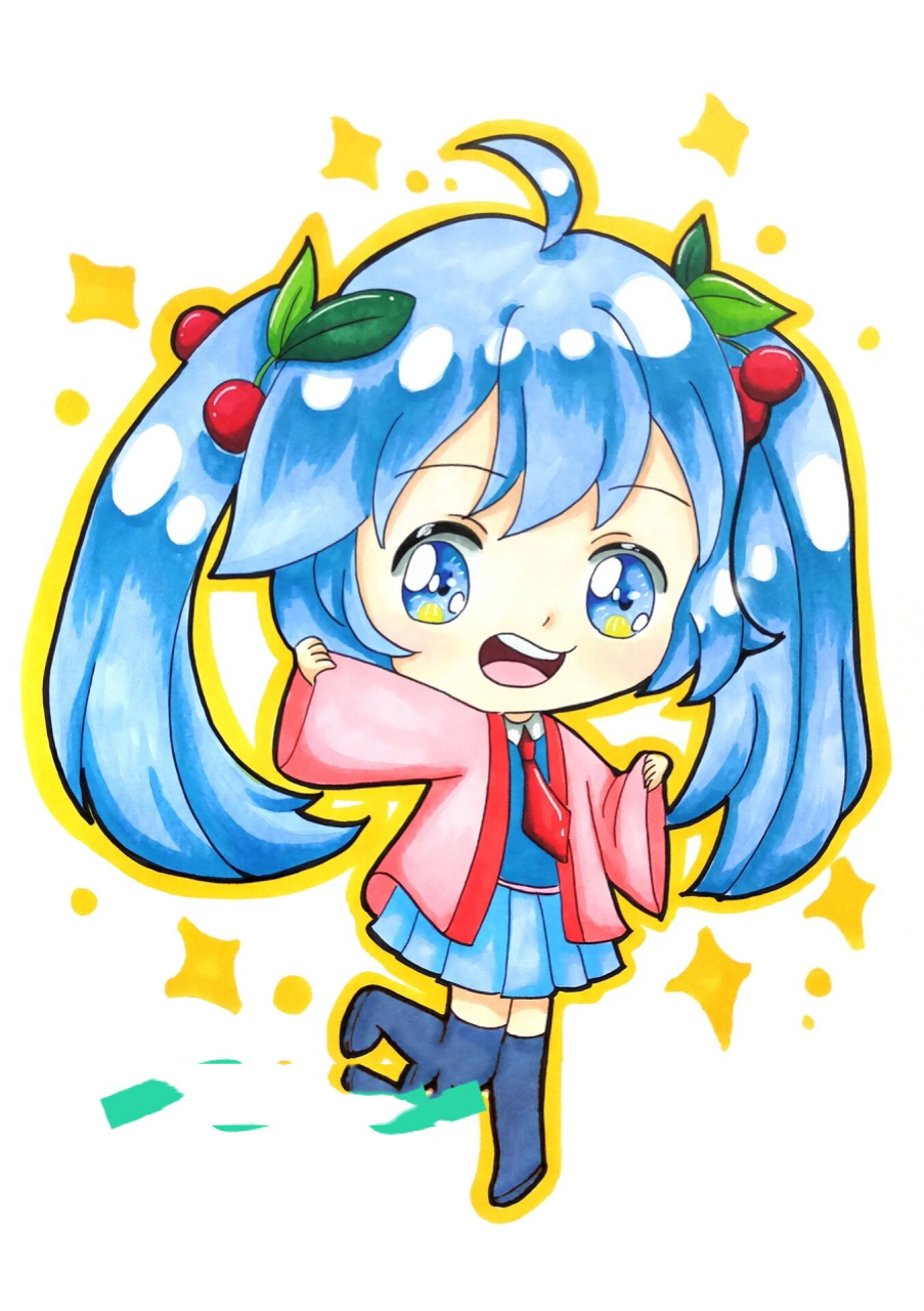 q版动漫/奶茶茶动漫素材适合一年级以上孩子