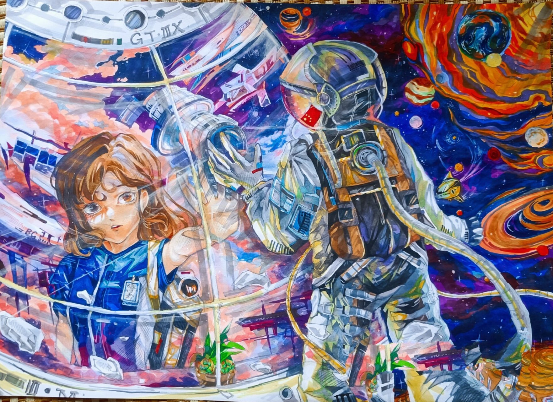 太空科幻画 已参赛,勿抄可借鉴