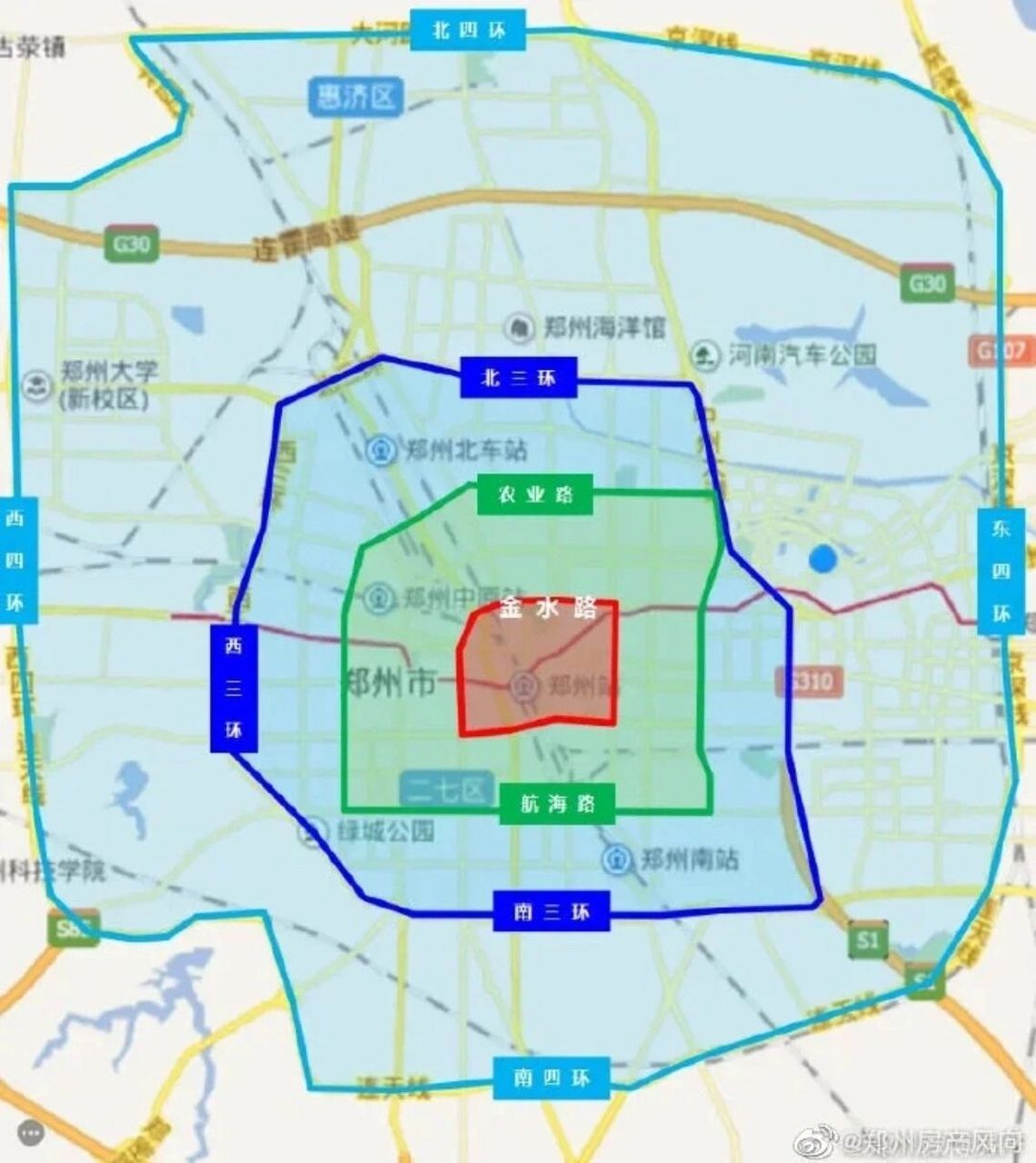 郑州刚需买房必选的几个区域 这张图是在郑州市相关部门官网上找到的