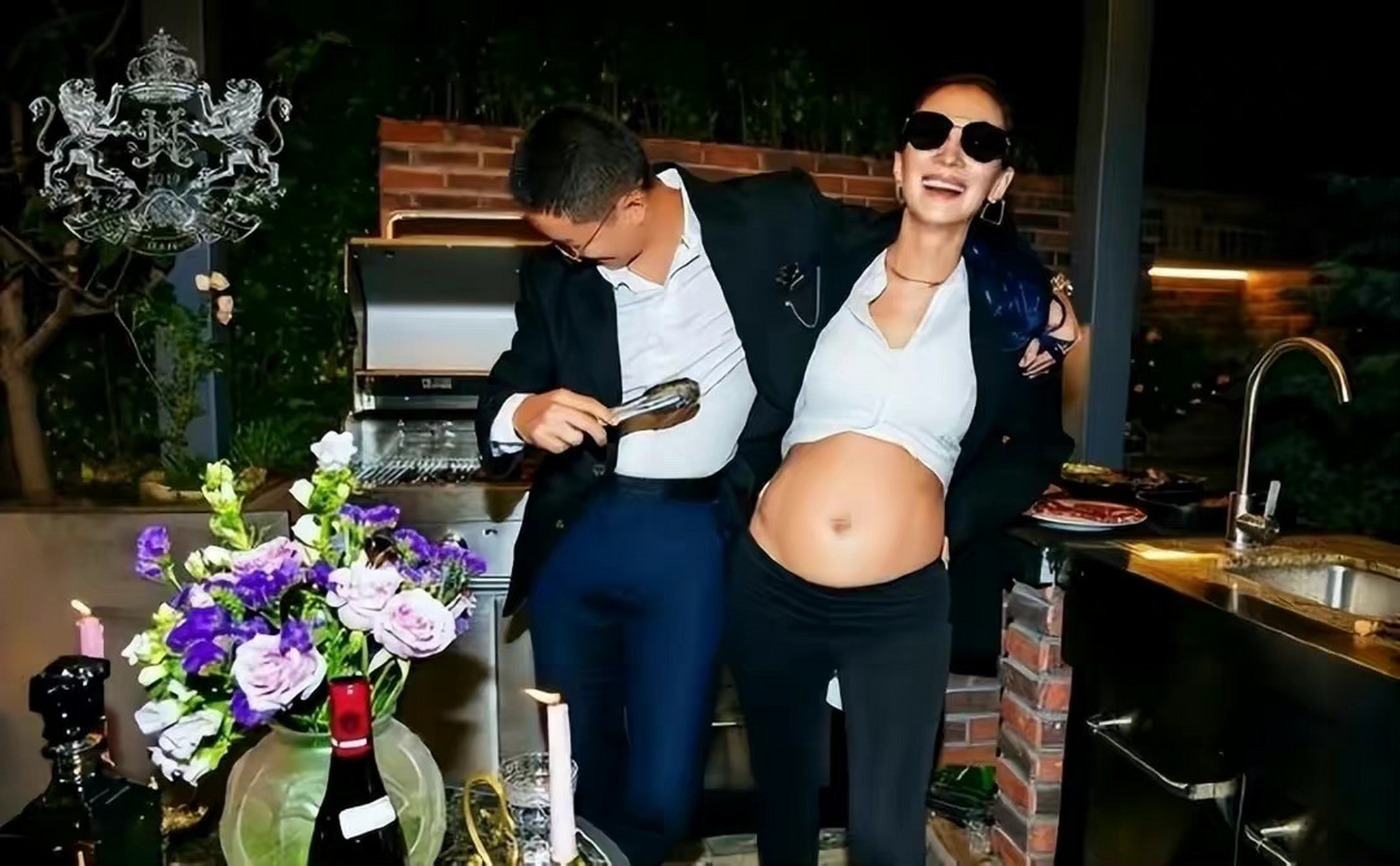 韩庚卢靖姗得女这俩人生的小公主颜值得多高啊,回看卢靖姗怀孕时期与