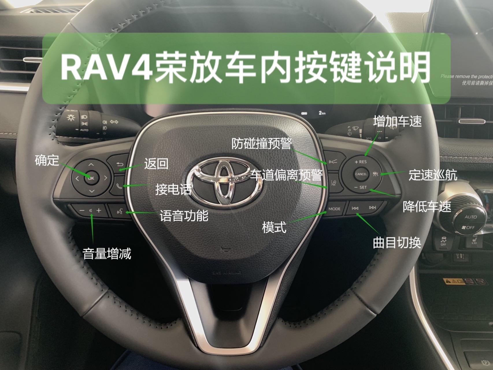 rav4车内按键说明来了.