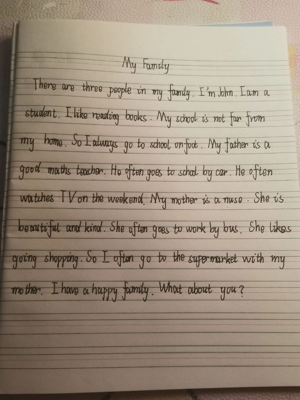 my family. 英语作文. 《my family.》欢迎大家借鉴      7399