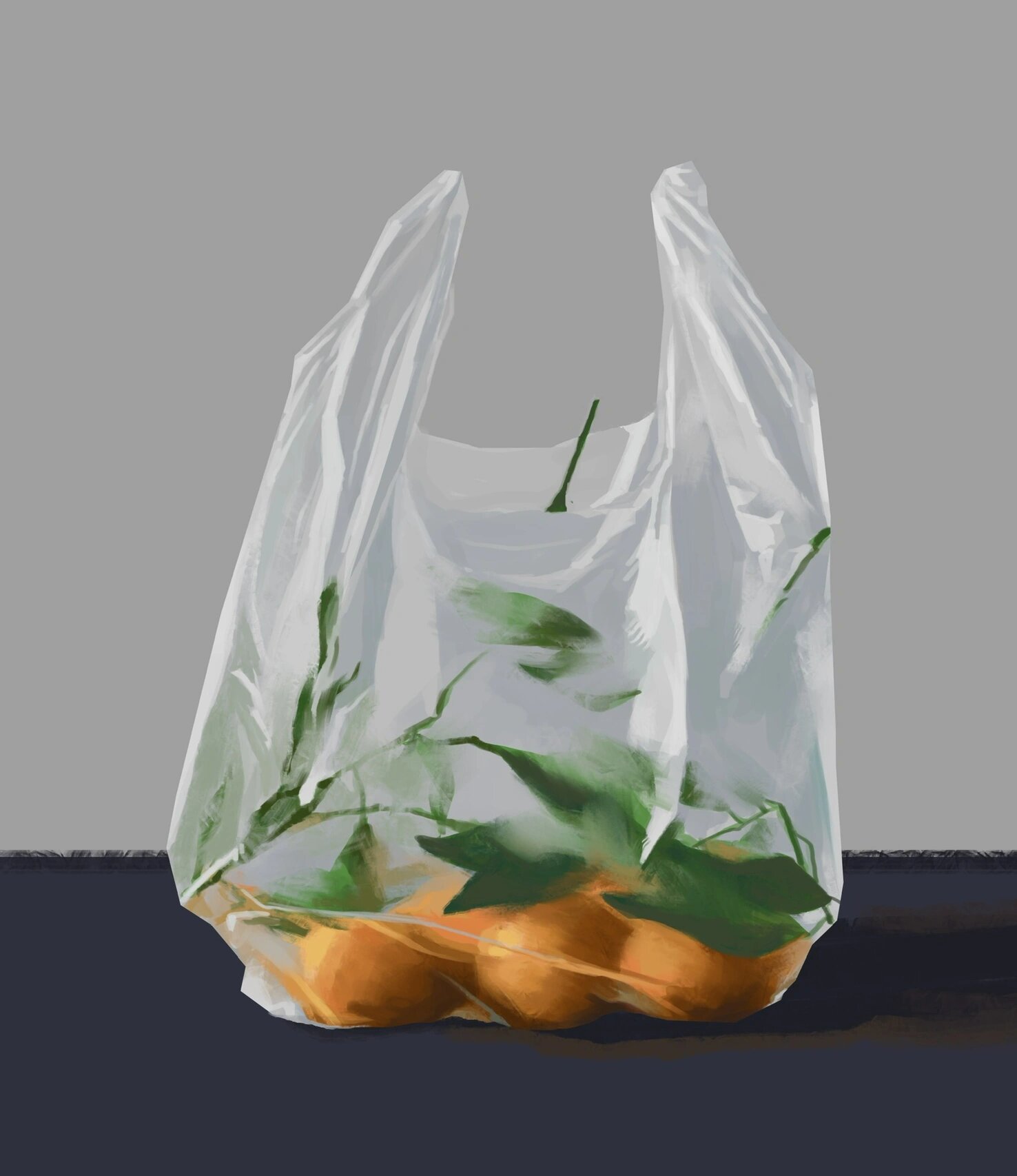 第一次画塑料袋