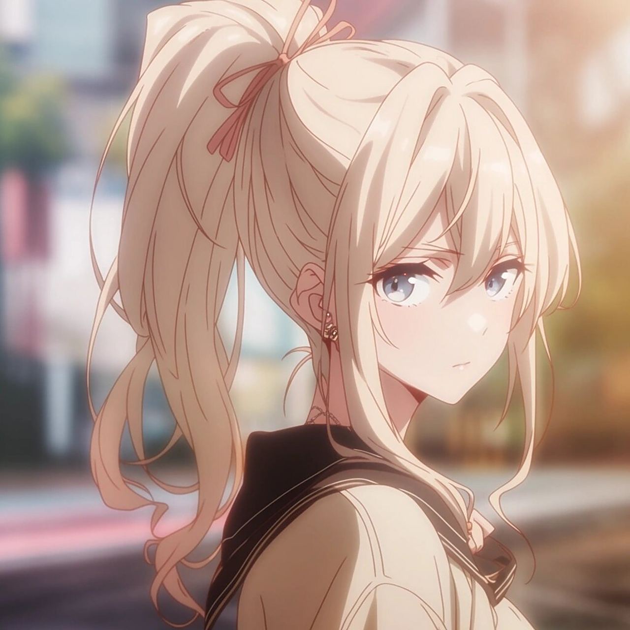 女生头像|动漫头像|黄色马尾96第三弹 你未必光芒万丈 但你温暖有关