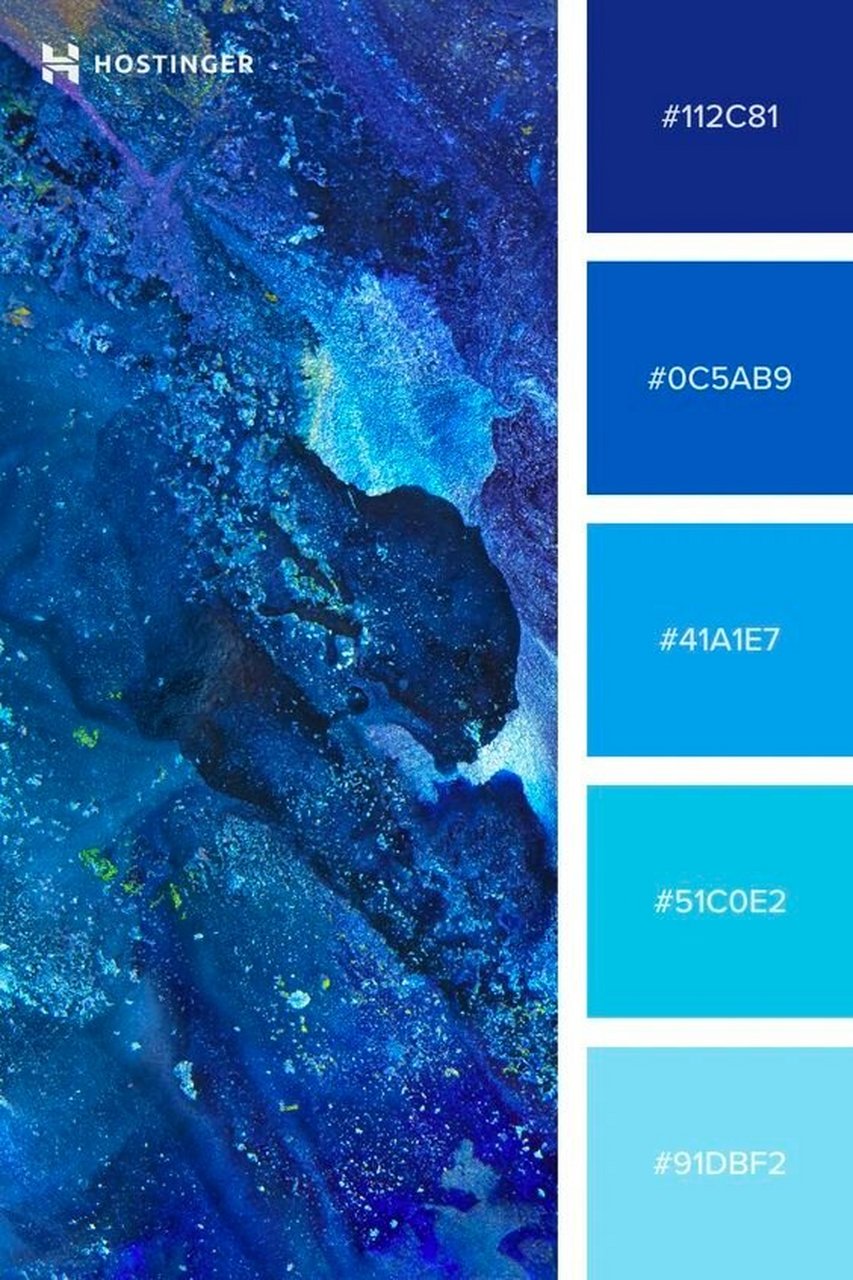 配色分享|湖蓝色 湖蓝色色系是一种以浅蓝,深蓝和水蓝色为核心的色彩