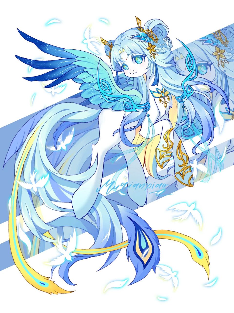 风起之时,归来之日 一张小青鸾的全身超精细立绘