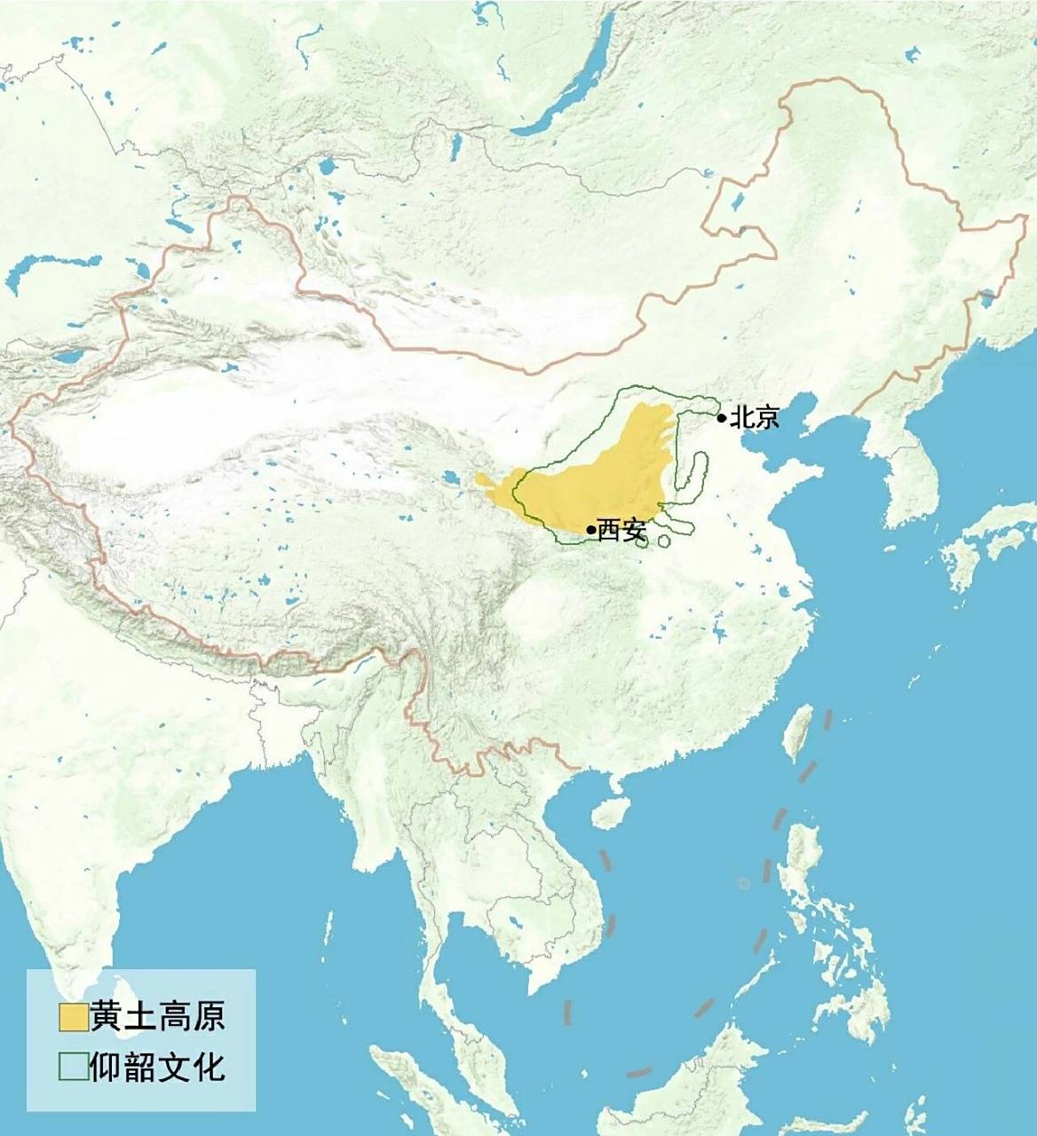 黄土高原(loess plateau)位于中国中部偏北部,为中国四大高原之一.