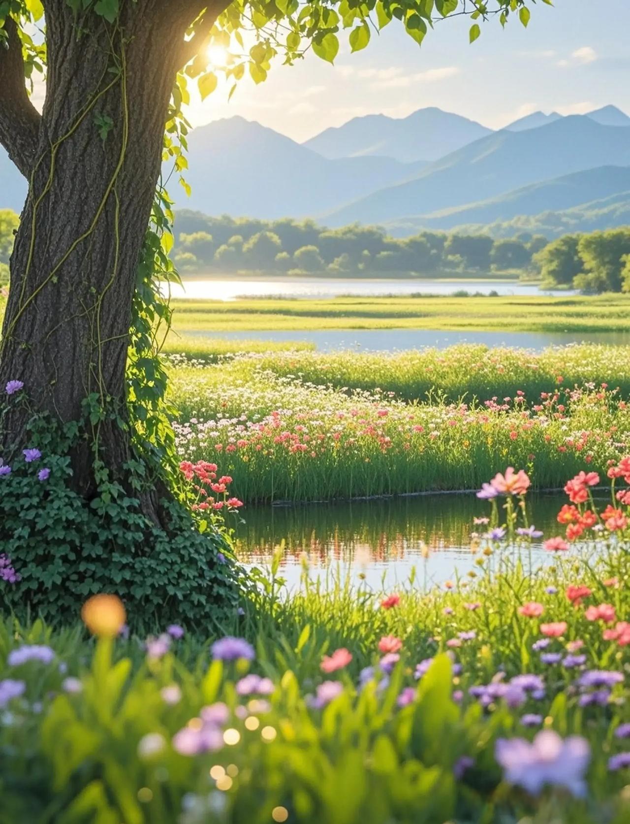 美景用来愉悦眼睛,放松心情