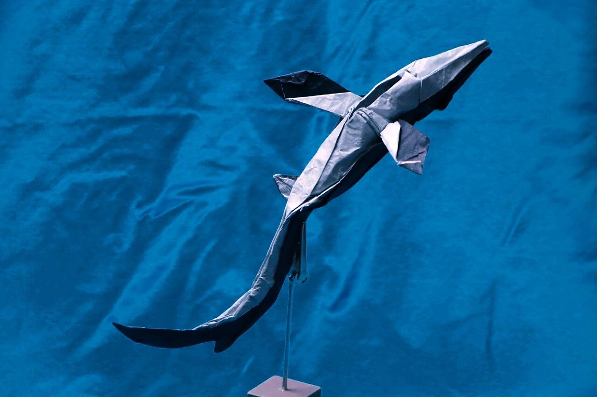 没有男生能拒绝一只超级帅的折纸沧龙!