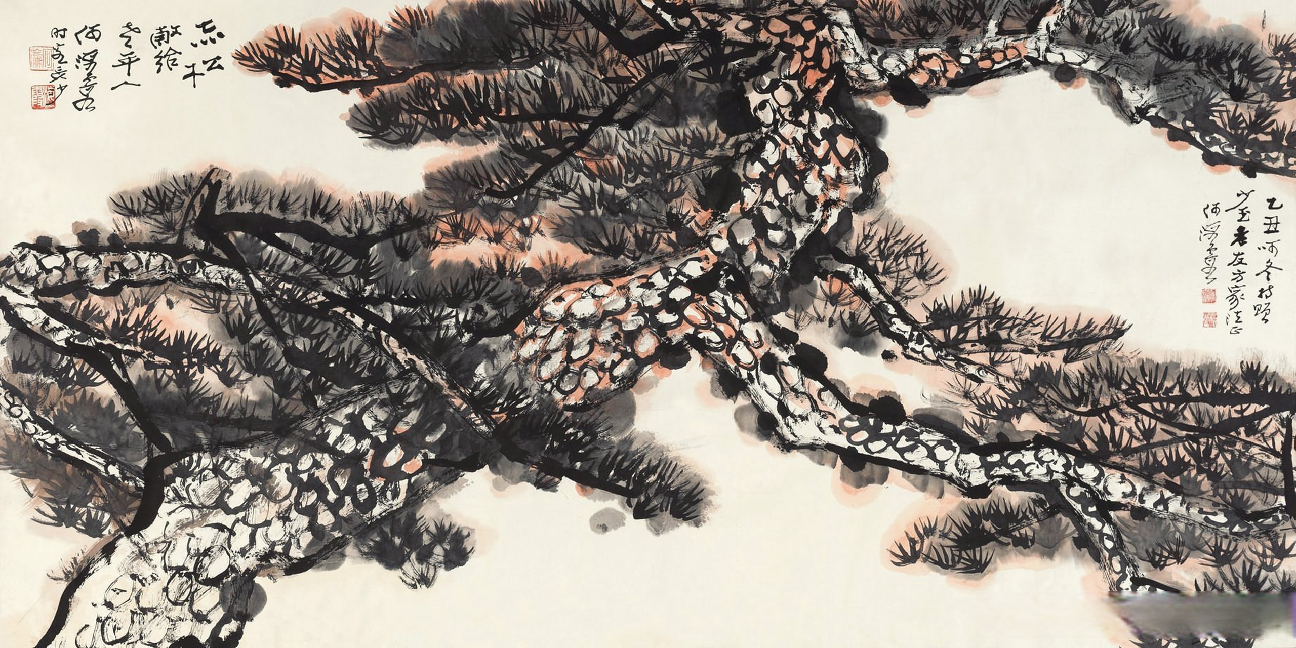 画家何海霞笔下的松树