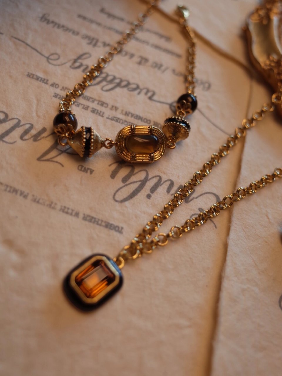 一条三戴,小众高质感"古罗马"项链 retro chic全新推出ancient rome古