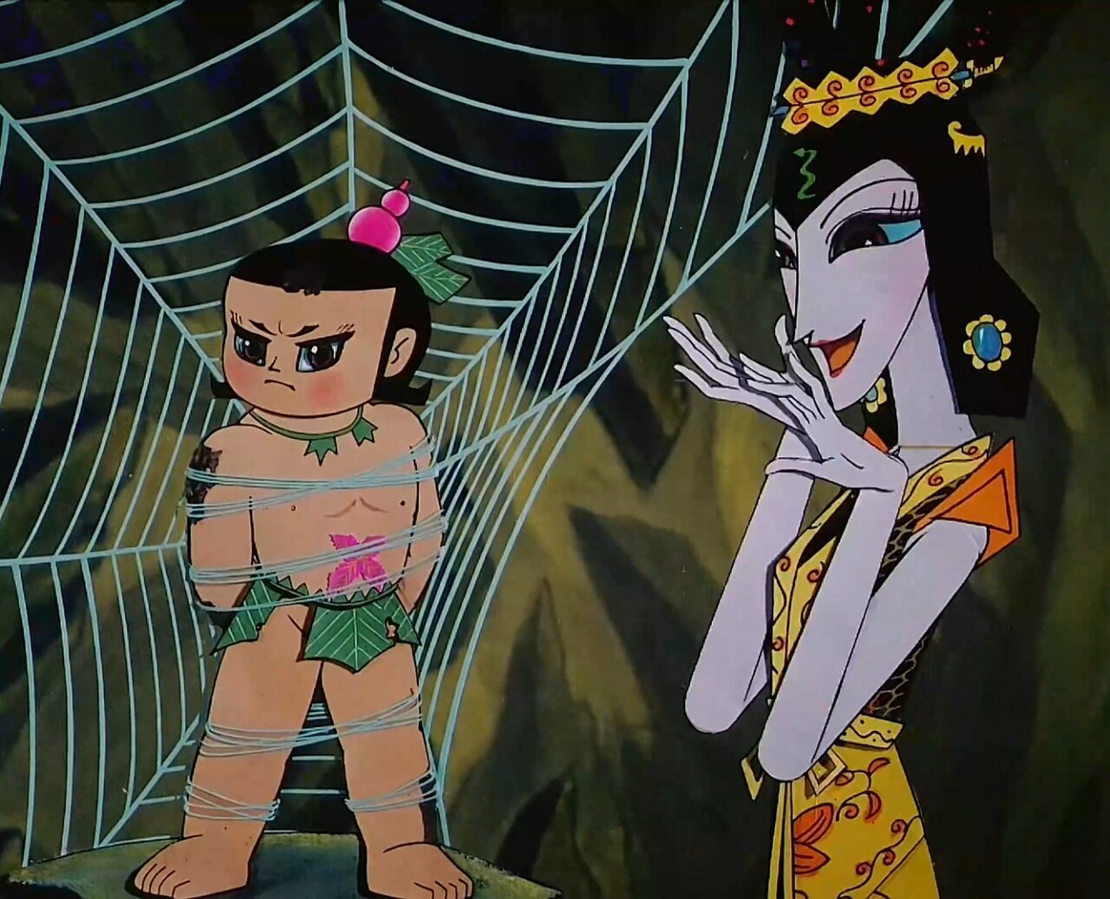 葫芦娃同人 蛇精姐妹 金蛇 青蛇 day30 终于画到了蛇妖姐妹,原作中的