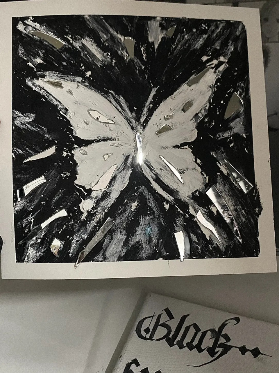 油画棒 破碎蝴蝶03