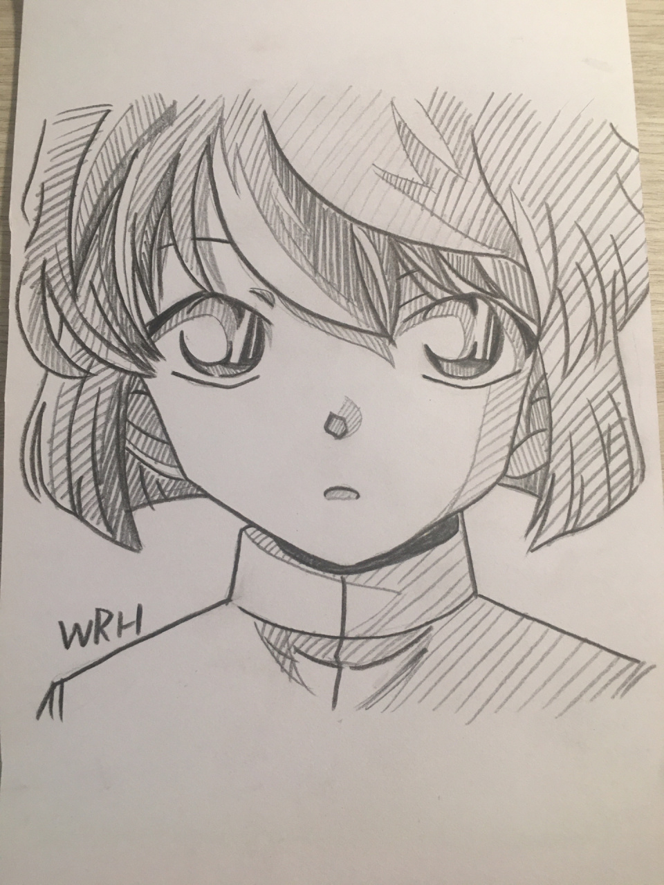 灰原哀绘画 真的好可爱立马就想画 但是画的比较急趁我妈没回来画多点