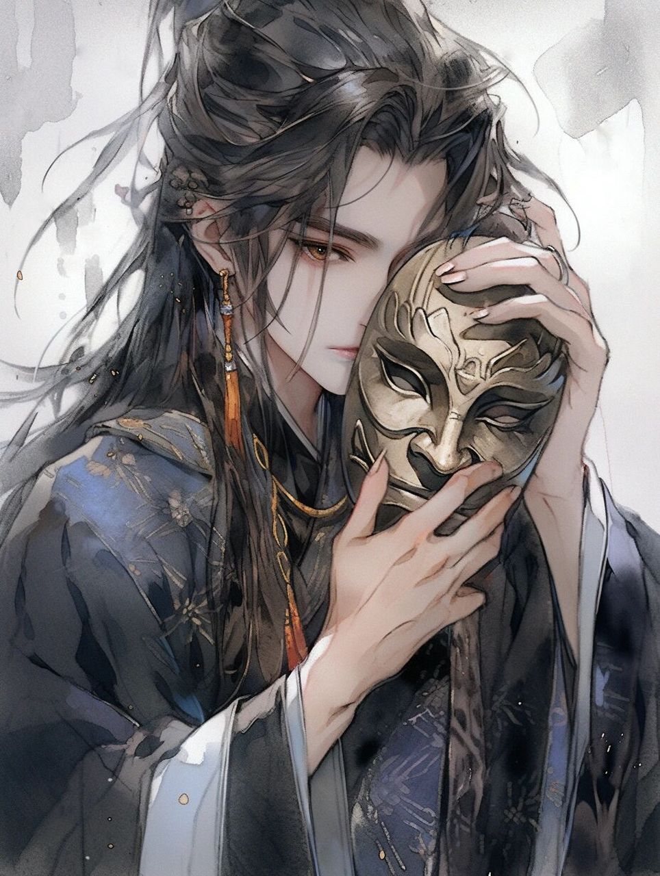 古风帅哥头像壁纸 面具之下还是面具
