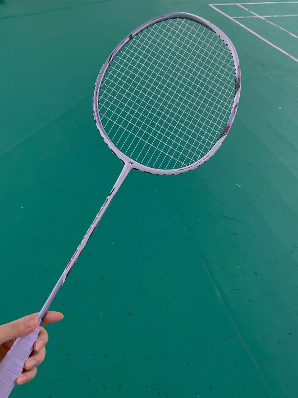 尤尼克斯yonex天斧66进阶女生必备羽毛球拍 天斧66真的绝美 近看每个