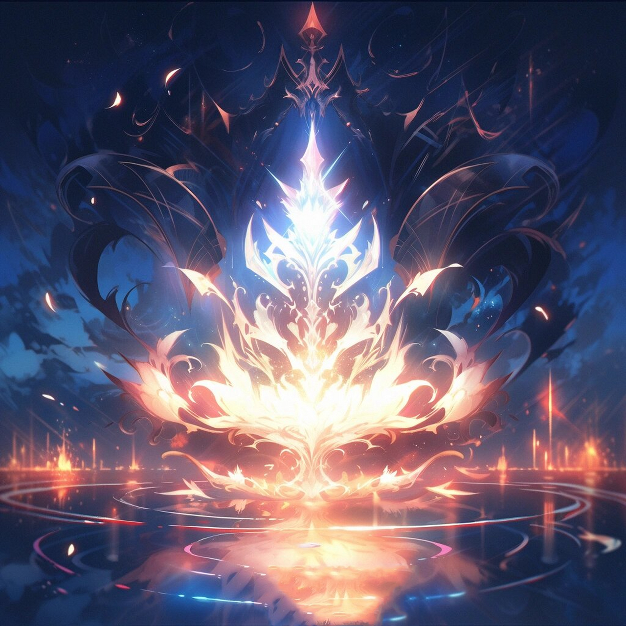 颜色: 黑莲灵火的颜色是深邃的紫黑色,宛如夜空中闪烁的星辰,散发出