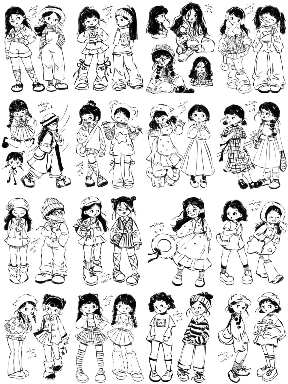 米拉全身人物速写|下周开课咯 下周上课啦～快来一起画画吧～ 详情见