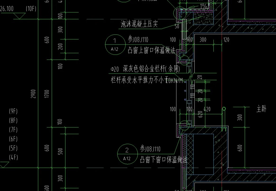 飘窗图纸标识图片