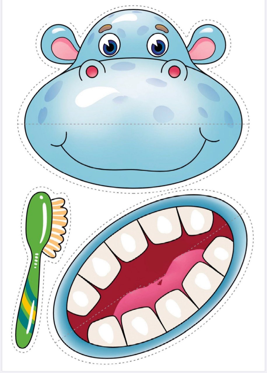 小中班生活区【小动物爱刷牙】 【幼儿园自制玩教具】 目标:培养小